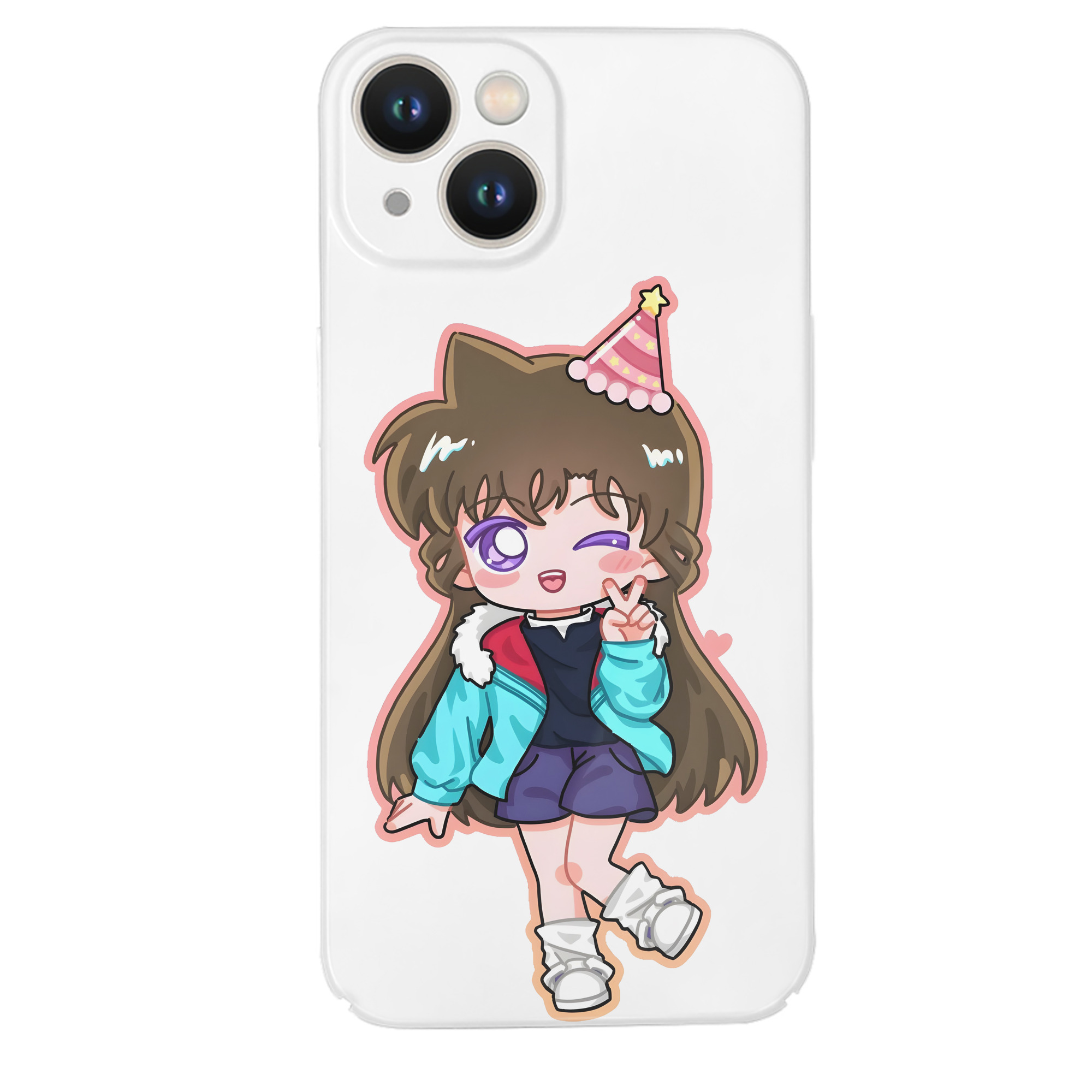 （画像用） 名探偵コナン 毛利 蘭 もうり らん、モーリ ラン Detective Conan Rachel Moore 【iPhone 14シリーズ対応】ハードケース